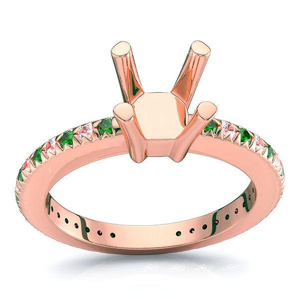 Rose Diamond and Emerald