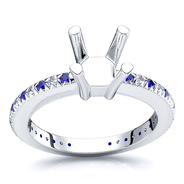 White Diamond and Blue Sapphire