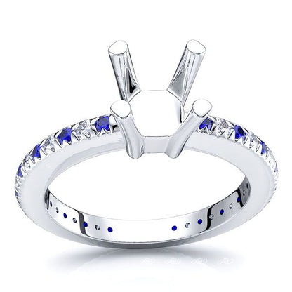 White Diamond and Blue Sapphire