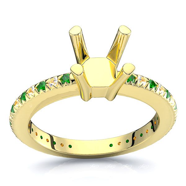 Yellow Diamond and Emerald