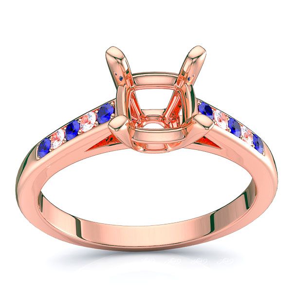 Rose Diamond and Blue Sapphire