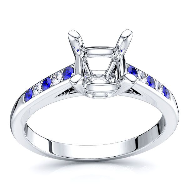 White Diamond and Blue Sapphire