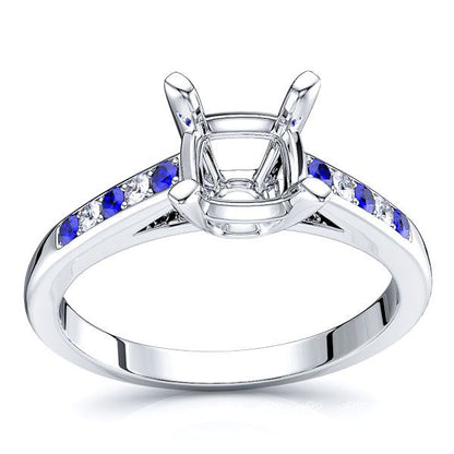 White Diamond and Blue Sapphire