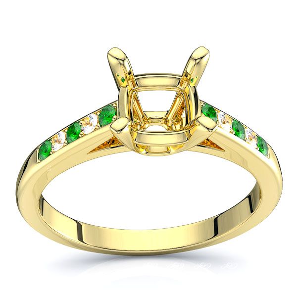 Yellow Diamond and Emerald