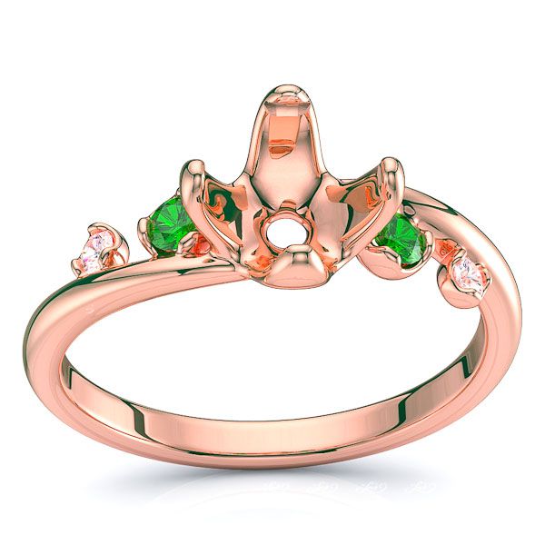 Rose Diamond and Emerald