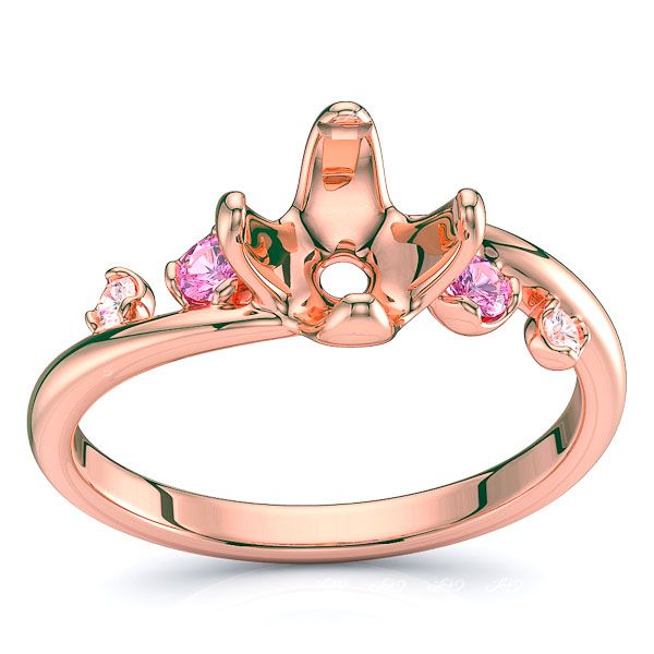 Rose Diamond and Pink Sapphire