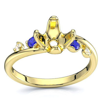 Yellow Diamond and Blue Sapphire