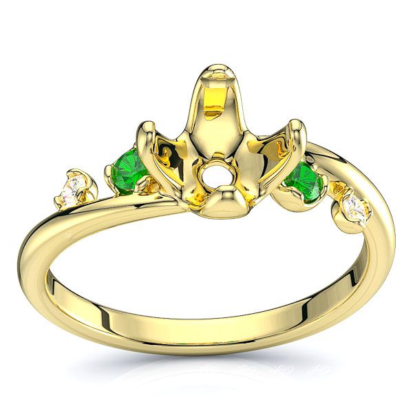Yellow Diamond and Emerald