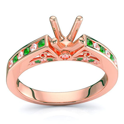 Rose Diamond and Emerald