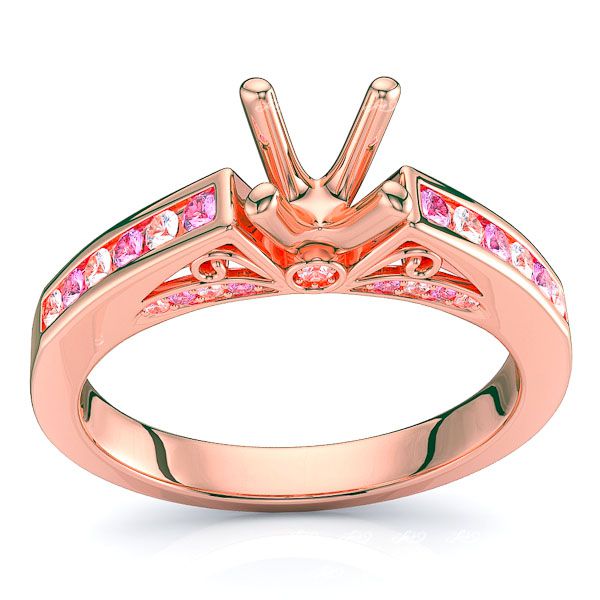 Rose Diamond and Pink Sapphire