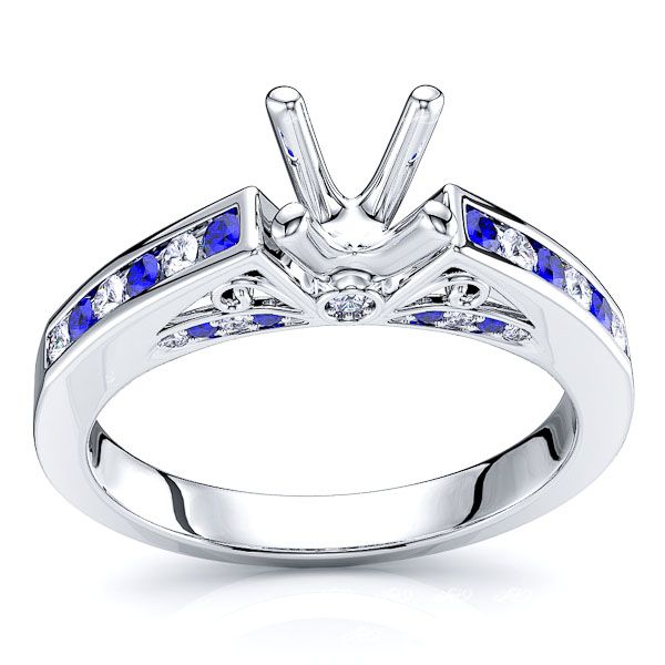 White Diamond and Blue Sapphire