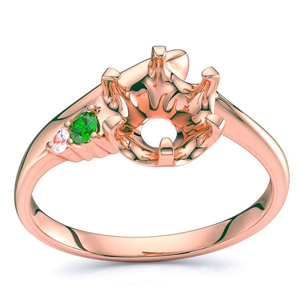 Rose Diamond and Emerald