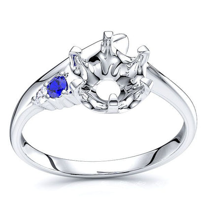 White Diamond and Blue Sapphire