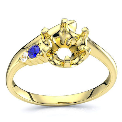 Yellow Diamond and Blue Sapphire