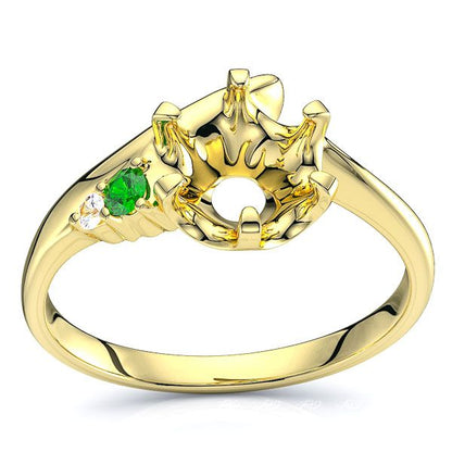 Yellow Diamond and Emerald