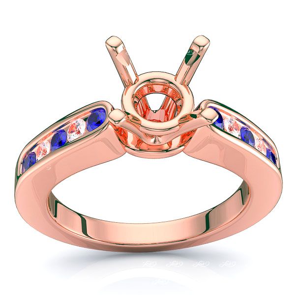 Rose Diamond and Blue Sapphire