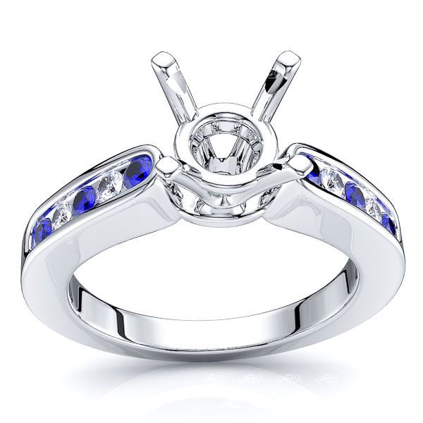 White Diamond and Blue Sapphire