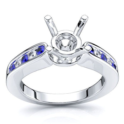 White Diamond and Blue Sapphire