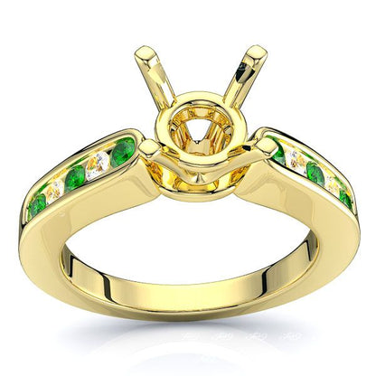 Yellow Diamond and Emerald