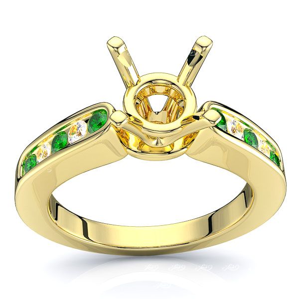 Yellow Diamond and Emerald