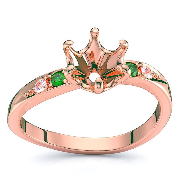 Rose Diamond and Emerald