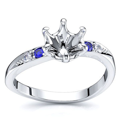White Diamond and Blue Sapphire