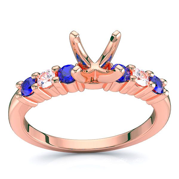 Rose Diamond and Blue Sapphire