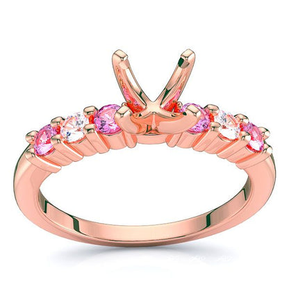Rose Diamond and Pink Sapphire
