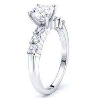 Melina Sidestone Engagement Ring