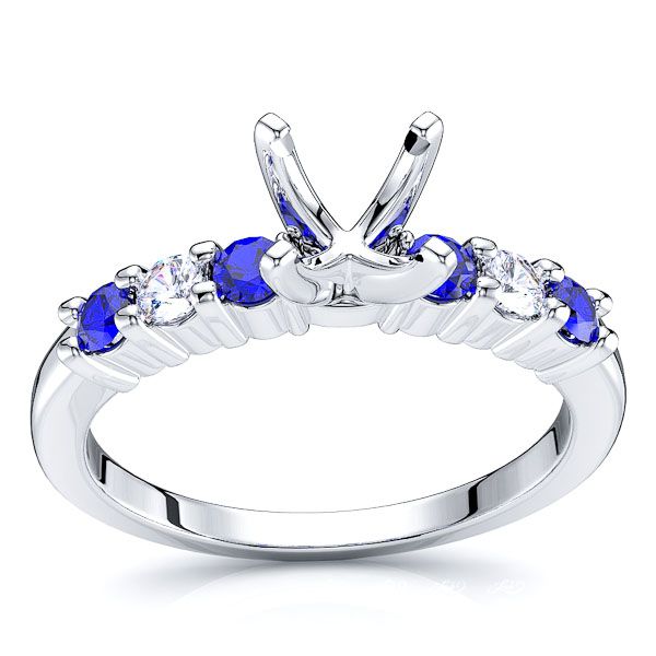 White Diamond and Blue Sapphire