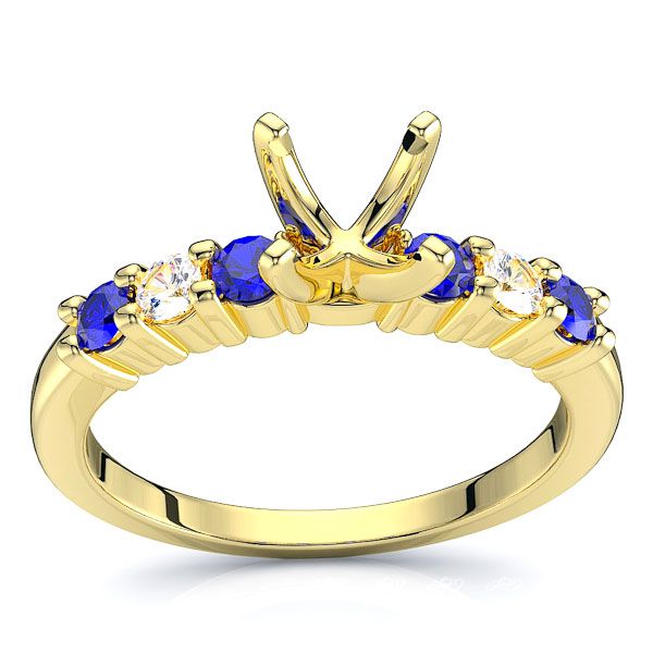 Yellow Diamond and Blue Sapphire