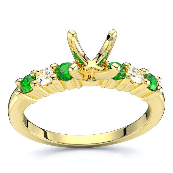 Yellow Diamond and Emerald