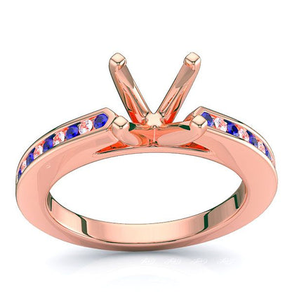 Rose Diamond and Blue Sapphire