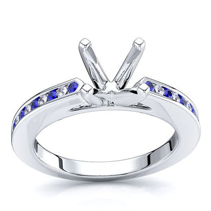 White Diamond and Blue Sapphire