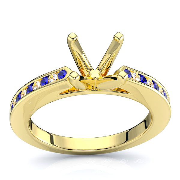 Yellow Diamond and Blue Sapphire