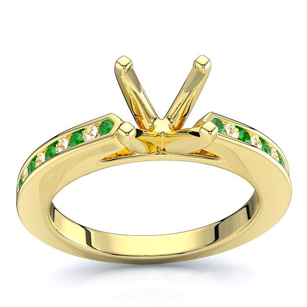 Yellow Diamond and Emerald