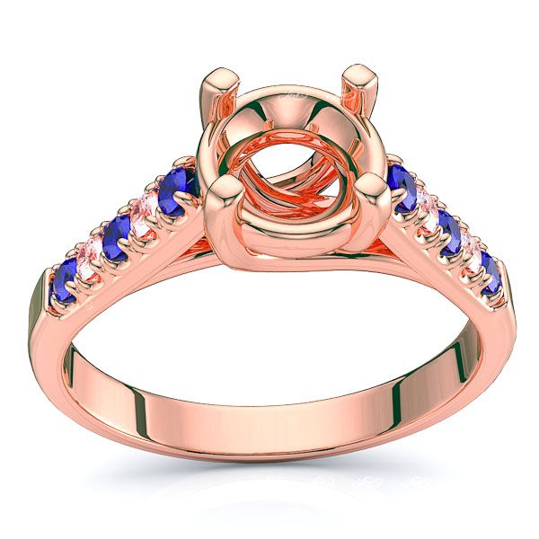 Rose Diamond and Blue Sapphire