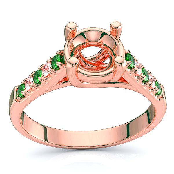 Rose Diamond and Emerald