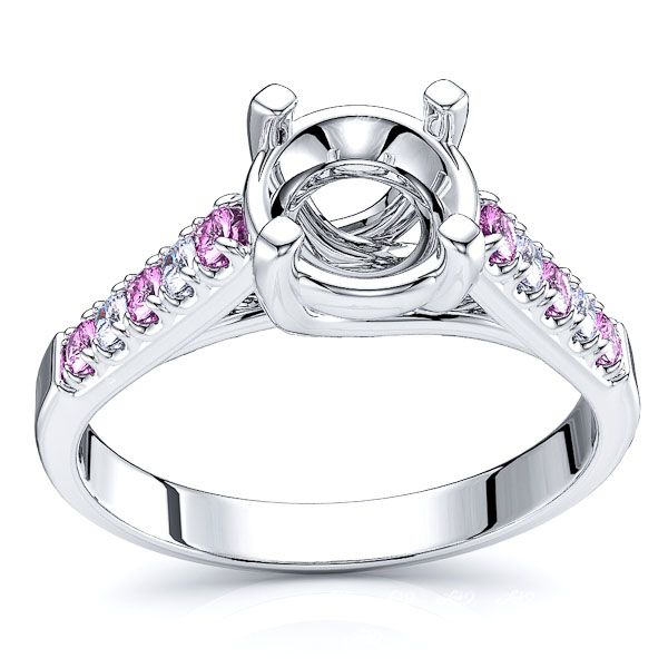 White Diamond and Pink Sapphire