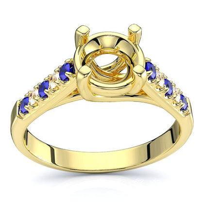 Yellow Diamond and Blue Sapphire