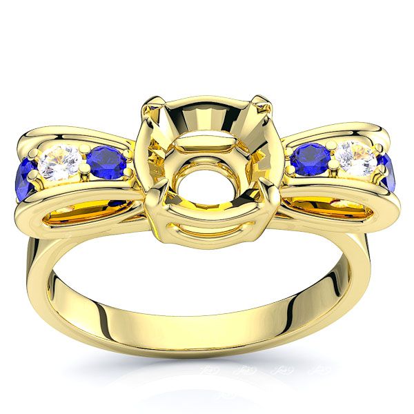 Yellow Diamond and Blue Sapphire