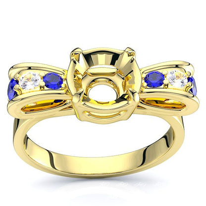 Yellow Diamond and Blue Sapphire
