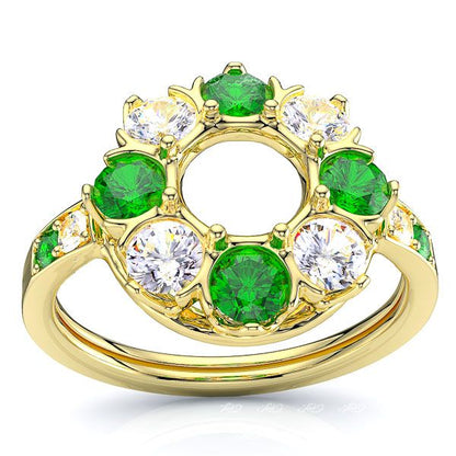 Yellow Diamond and Emerald