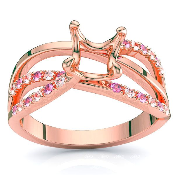 Rose Diamond and Pink Sapphire