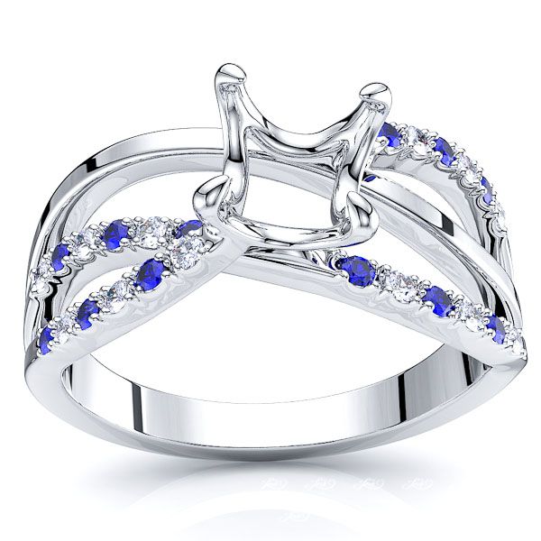 White Diamond and Blue Sapphire