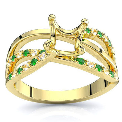 Yellow Diamond and Emerald