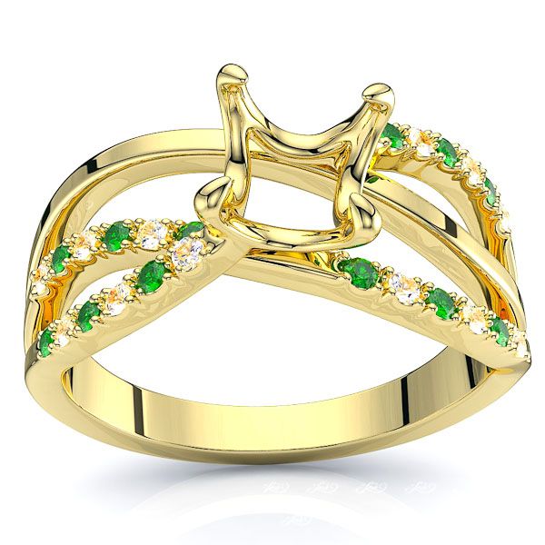 Yellow Diamond and Emerald