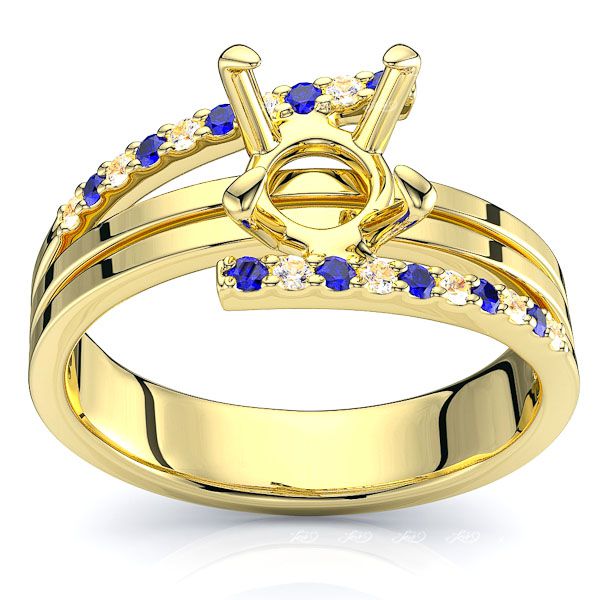 Yellow Diamond and Blue Sapphire