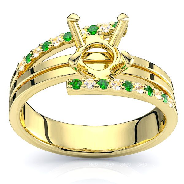 Yellow Diamond and Emerald