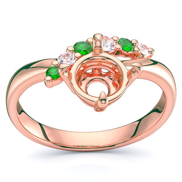 Rose Diamond and Emerald